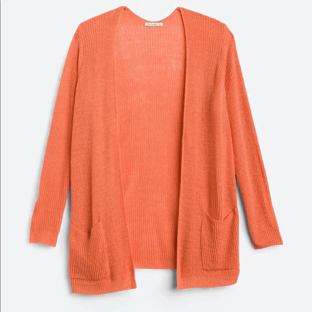 Double pocket open cardigan